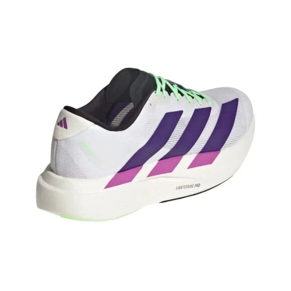 Size 13 Adidas adiZero Evo SL White/Purple Men\'s Running Shoes New Nby main image 5
